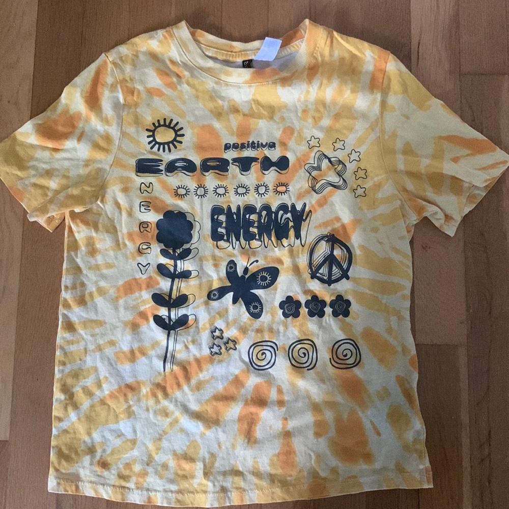 Tie dye hippie tee